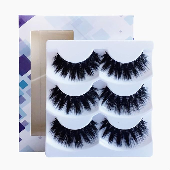 False Eyelashes, 3 Pairs Fake Eyelashes Handmade Volume 3D
