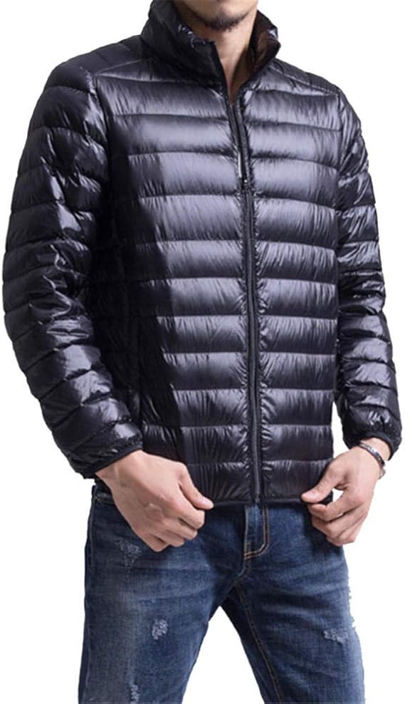Herren Daunenjacke Winter - Dicke Pufferjacke Mit Kapuze 90% Entendaunen