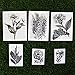 Tattify Temporary Tattoo, Garden Party Assorted Flower (Set of 12)