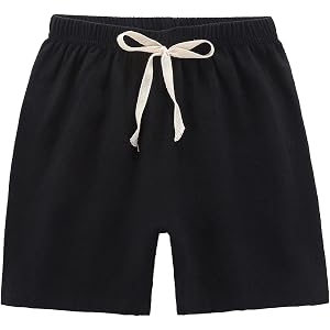 Boy's Casual Drawstring Shorts Elastic Waist Summer Shorts