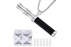 Nobelook Breathe Free Necklace with Filter, Anxiety & Stress Relief Breath Tool for Meditation, Mindfulness and Relaxation,Natural Stone Breathing Necklaces, Portable Wellness Gift for Adults