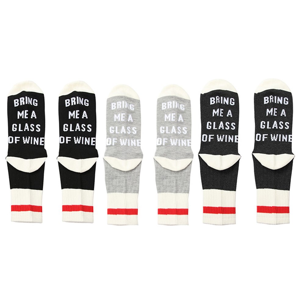 ASDOMO Unisex Knit Socks If You Can Read This Bring Me Wine Socks - The Tube Socks English Men\'s And Women\'s Cotton