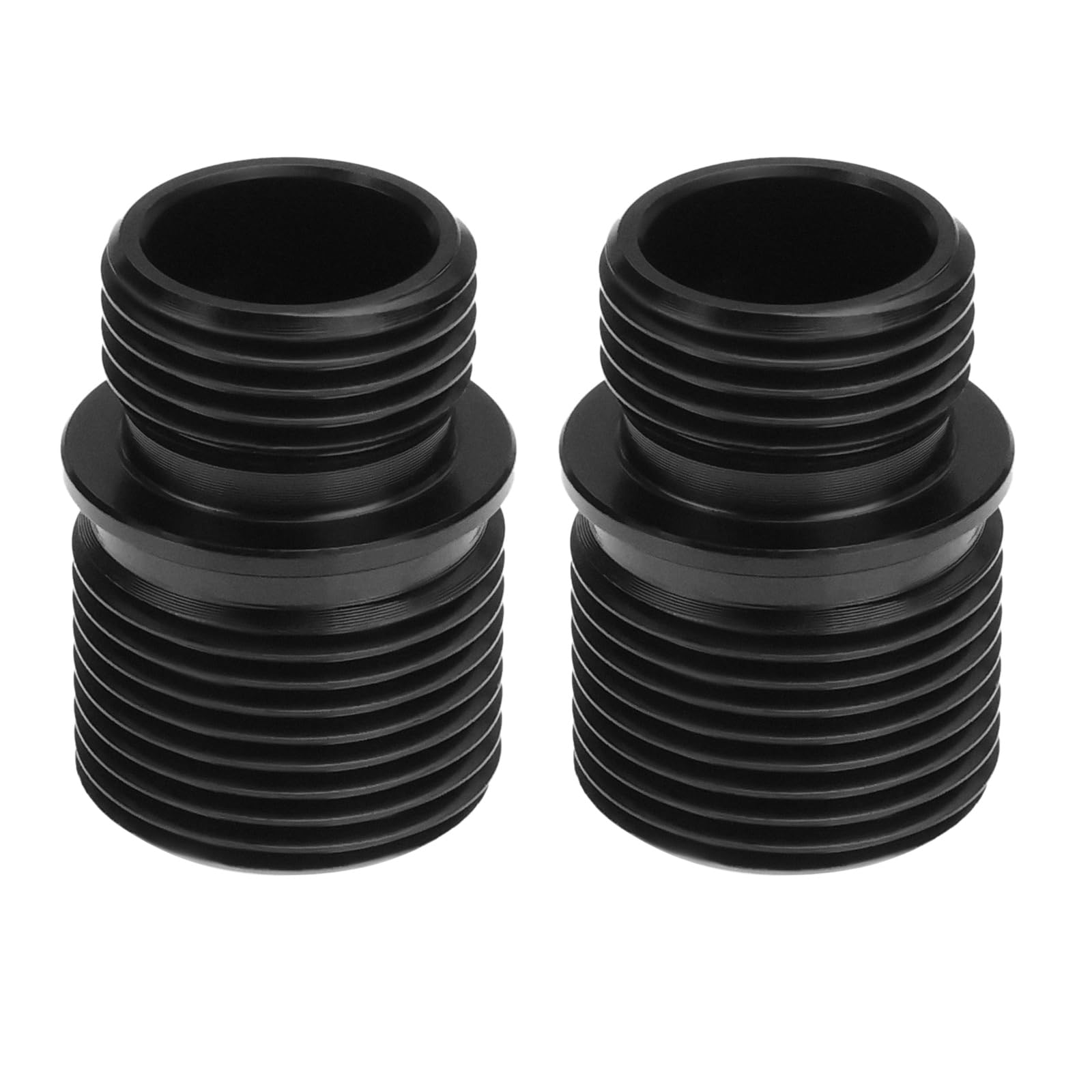 YINETTECH 2Pcs Counter-Tooth Adapter Sleeve 12mm CCW Male to 14mm CCW Male Conversion Thread Accessories Outer Tube Adapter