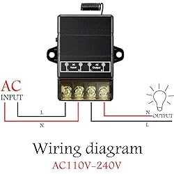 dstfuy Wireless Remote Switch,AC 110V/120V/240V/40A