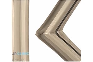 Whirlpool W10830162 OEM French Refrigerator Door Gasket Part-Replaces 12723206AP, W10179332, W10179332N, and More, Grey