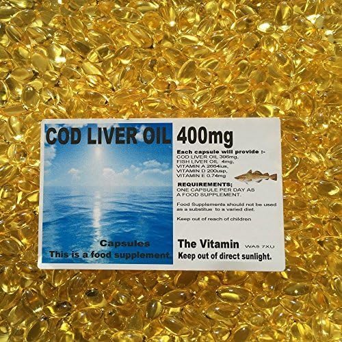 The Vitamin Cod Liver Oil 400mg (180 Capsules Bagged) Amazon.co.uk