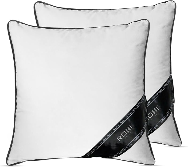 Rohi Pack of 2 Hypoallergenic Duck Feather Cushion Inserts 55cm x 55cm