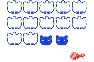 K TOMOTO Pont suspendu compatible avec rail Hot Wheels | 12 supports de pont + corde + connecteurs muraux inclus (bleu)