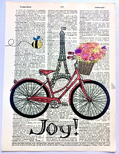 Dictionary Art Print - Bicycle Joy