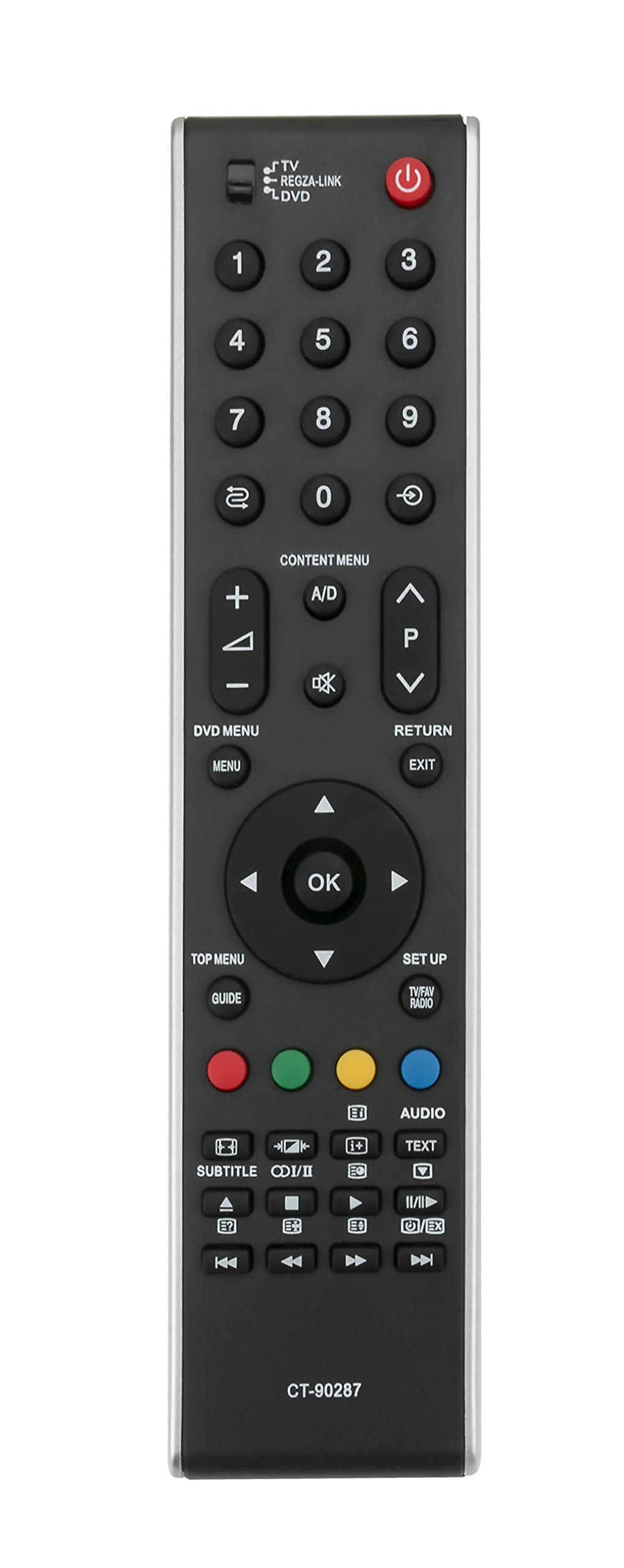 Vinabty CT 90287 Replaced Remote Control CT-90287 Fit for Toshiba 32CV505DG 40XF355DG