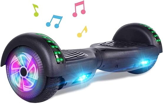 Amazon Com Cbd 6 5 Hoverboard W Bluetooth Speaker Self Balancing Hoverboard For Kids With Led Lights Ul 2272 Certified Bluetooth Black Hoverboard Sports Outdoors