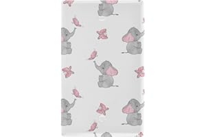 YYZZH Cute Elephant Baby Play With Butterfly Animal Print On White Unused Outlet Cover Switch Plate 2.9" X 4.6" Light Outlet Wall Plate Decoration Wallplate Cover