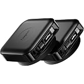 Fasgear Retractable USB C Cable, 2 Pack, 6ft, Black | 60W PD/PPS Fast Charging, 360° Rotatable, USB 2.0, Compatible with i-Ph