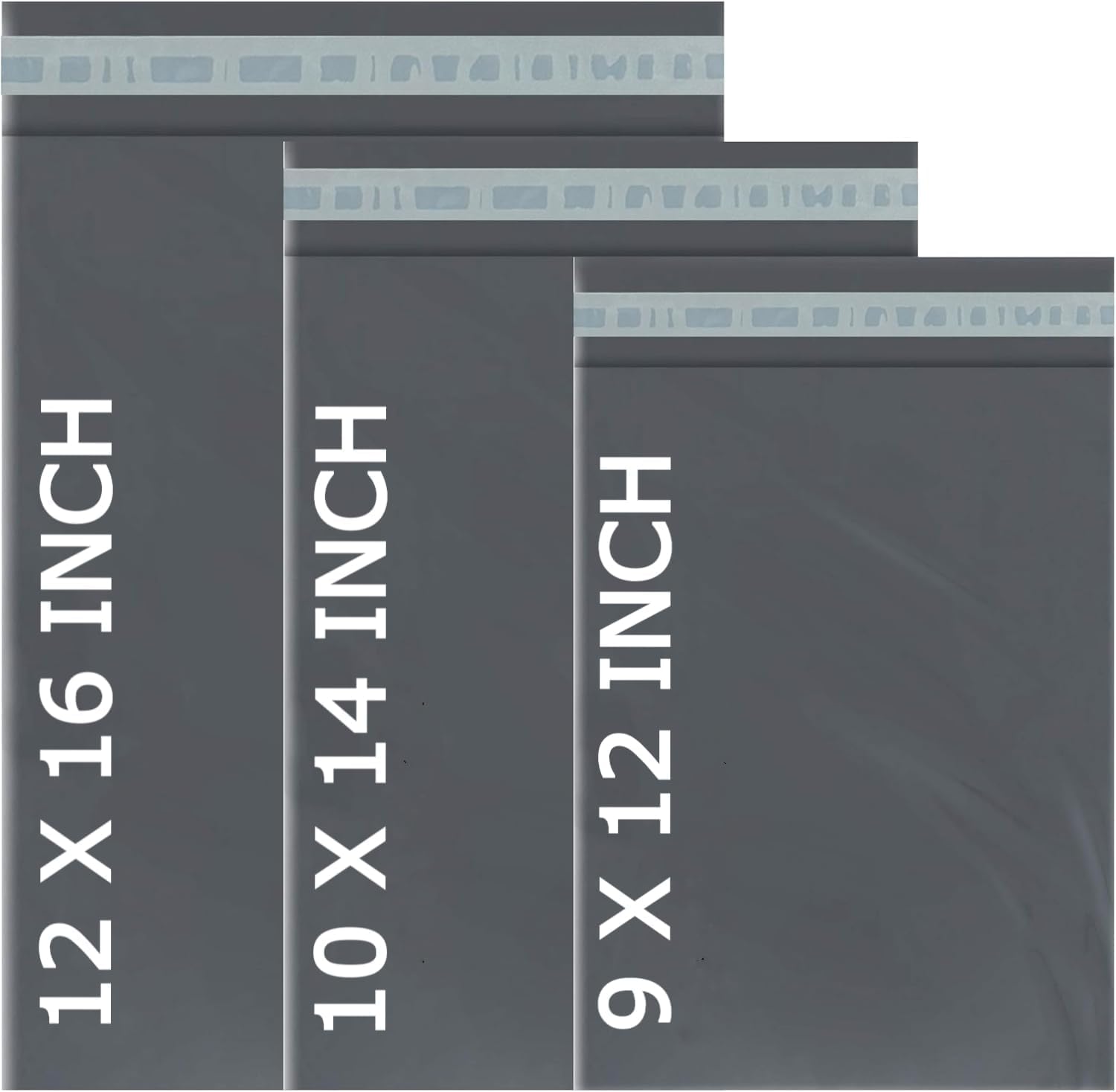 Efforias 60 Mixed Mailing Postal Self-Seal Closure Plastic Bags Envelopes for Posting Clothes, Postal, Packaging, Shipping Tempered Proof