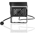 Night Vision Backup Camera with 18 Infrared LED,IP69 Waterproof HD Rear View Camera,Universal 12V-24V Backup Camera for Truck Van RV Trailer with 4 Pin GX12-4 Connector