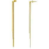 Gold Long Tassel Earrings for Women 18K Gold Plated Women's Tassel Dangle Drop Earrings Long Dangling Earrings