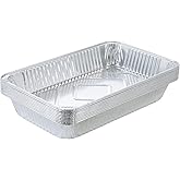 Waytiffer Aluminum Deep Foil Pans Full Size, Large Disposable Roasting & Baking Pan, 21"x13" (10 Pack) Extra Heavy Duty Chafing Trays for Hotels, Restaurants, Heating, Buffets & Bakeware