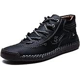 TENVEBLE NATURALLY Women's Breathable Leather Ankle Boots - Lightweight Flat Ankle Boots, Suitable for Daily Commuting, Driving, and Work,Perfect for Casual Weekend Outfit