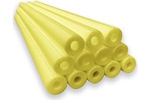 Oodles of Noodles Clamp-On Standard Size Foam Noodles - 12 Pack - Extra Dense, Buoyant Foam Tubes Used as Sharp Edge Protectors, Corner Guards, Padding, Pipe Insulation, DIY Protection Projects & More