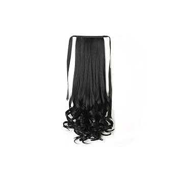 Amazon Com 1pc Women Wig Wavy Ribbon Type Hair Tail Grafting