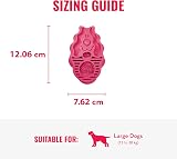 KONG ZoomGroom Red Dog Brush for Grooming and Shampooing for Large Dogs view 3