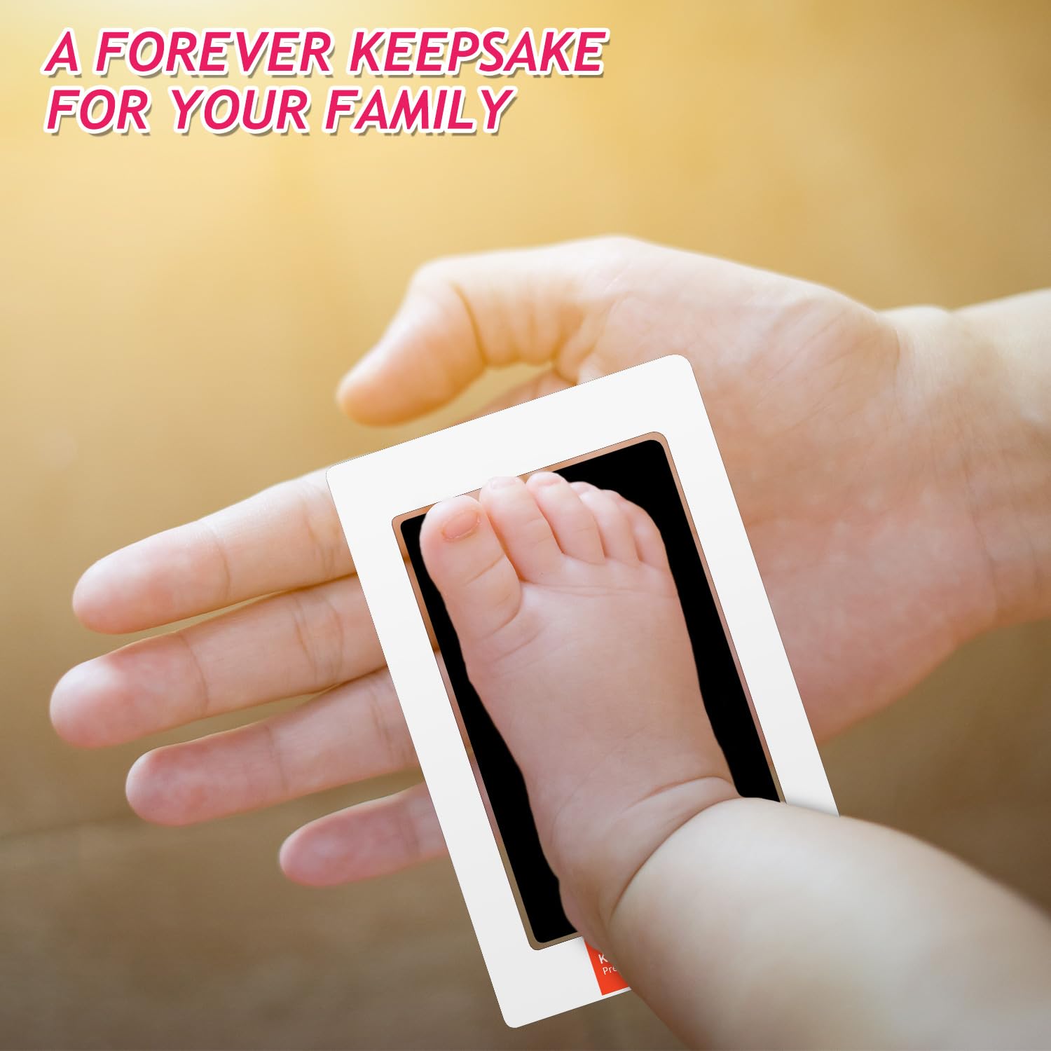 Outus 14 Pcs Paw Print Kit for Dogs No Mess Ink Pad Pet Memorial Newborn Footprint Impression Kit for Pets 4 Inkless Pads with 10 Blank Cards(3 x 5 Inch, Orange, Pink, Light Green, Light Blue)