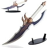 23.6" Anime Sword Kasaka's Knight Killer Sword Cosplay Props Metal with Display Stand