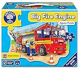 Big Fire Engine Shaped Floor Puzzle