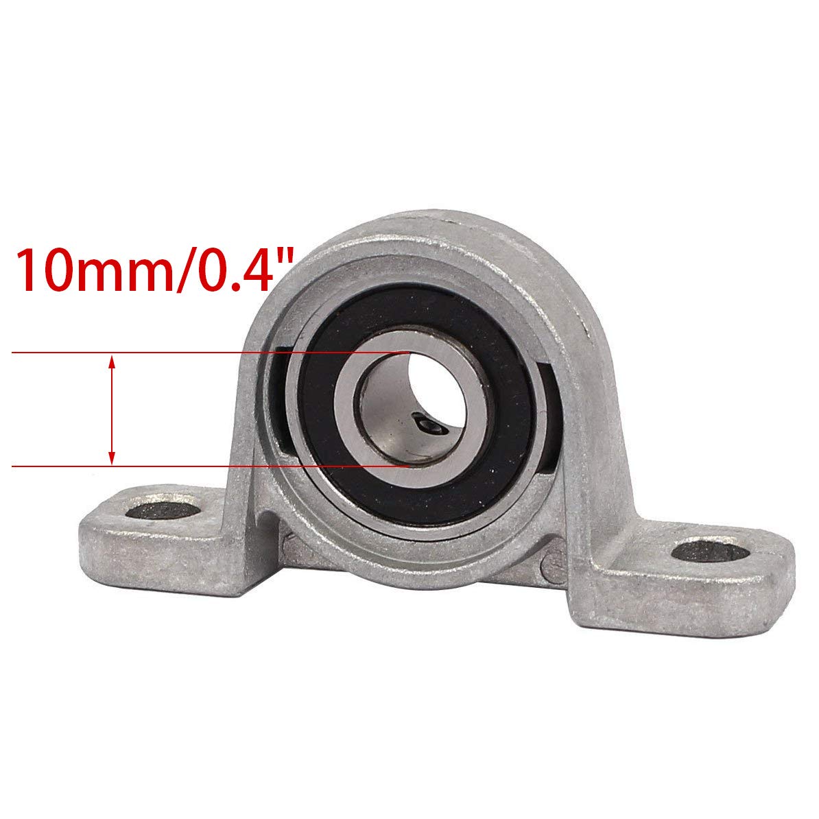 XMHF 10mm Bore Pillow Block Mounted Bearing Cast Aluminum Alloy Self