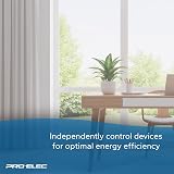 PRO ELEC 4 Gang Socket Extension Lead 5m Individual Switched BS1363 White view 5