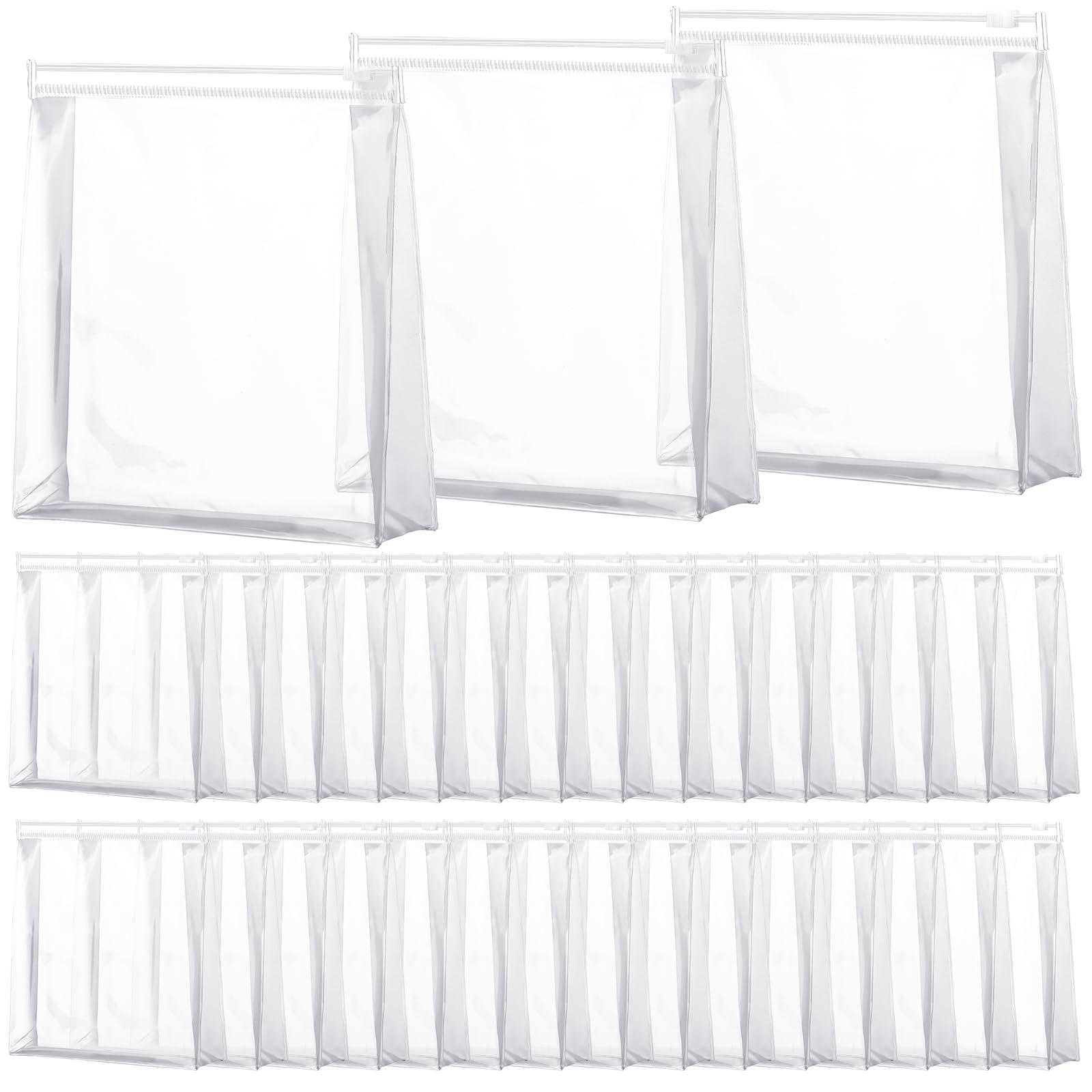 Photo 1 of Xuniea 50 Pcs Mini Clear Makeup Bag Small Clear Zipper Pouch Travel Plastic Cosmetic Organizer Waterproof for Toiletries Swimsuit Bikini Bathing Suit(7.1'',Transparent)