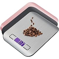 Dejaf Digital Kitchen Scale 5kg/1g Food Scale with Backlit LCD Display and Tare Function Stainless Steel Multi-Function Scale