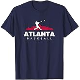 Atlanta Baseball Vintage Minimalist Retro Baseball Lover T-Shirt