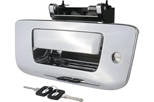 APPERFiT - Tailgate Latch with Lock and Bezel (Chrome) Compatible with 2007-2014 Chevrolet Chevy Silverado GMC Sierra 1500 25