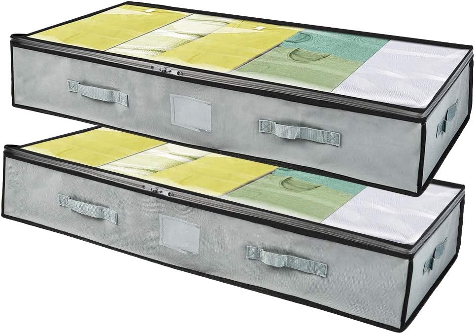 Unterbett Aufbewahrungstasche Mit Reißverschluss - Faltbare Box Für Kleidung Und Bettdecken