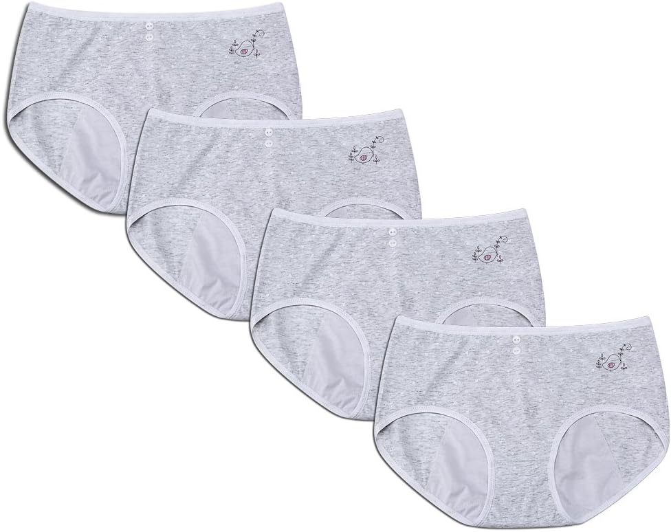 Wofee Big Girls Menstrual Period Briefs Easy Clean Panties