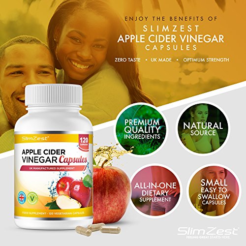 Apple Cider Vinegar 120 Capsules 1000mg Daily Dosage Premium