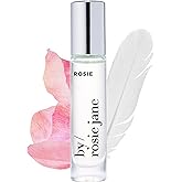 By Rosie Jane Perfume Oil (Rosie) - Travel Size Roll On Perfume with Notes of White Musk & Sweet Rose - Paraben, Sulfate & Phthalate Free (7ml)