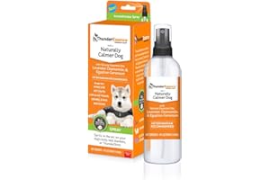 THUNDEREASE ThunderEssence Dog Calming Essential Oils | All-Natural Lavender, Chamomile and Egyptian Geranium | Vet Recommended |4 FL OZ. Spray