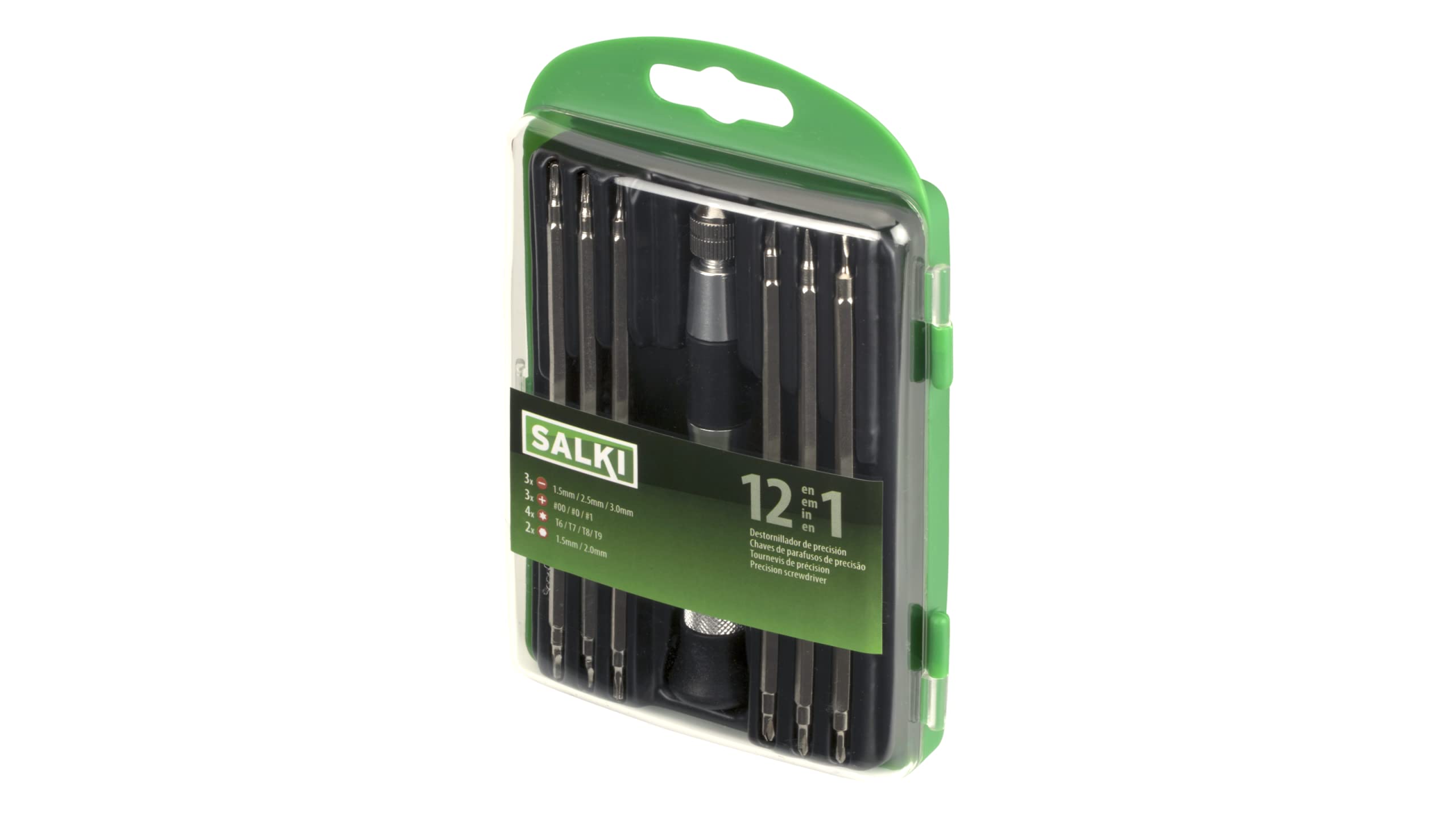 SALKI 12 in 1 Precision Screwdriver Set - 7 Piece Precision Tool Kit for DIY Electronics Product Repair, Watches, Glasses