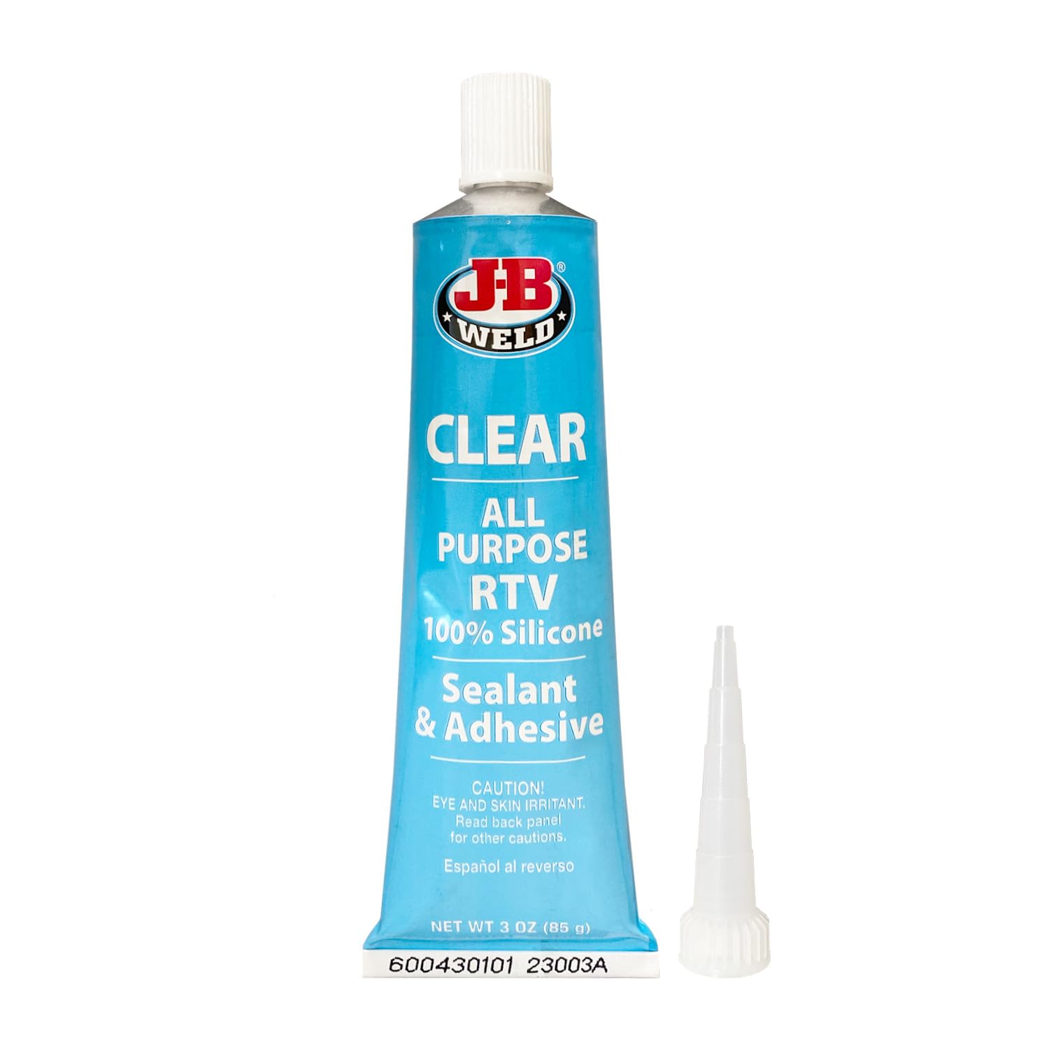 J-B Weld 31310 All-Purpose RTV Silicone Sealant and Adhesive - 3 oz. - Clear
