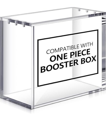 Amazon.com: Deluxe Acrylic Case Compatible with English One Piece OP-04 and  Newer Booster Boxes | Magnetic Easy Top Loading
