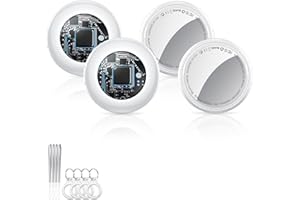 2026 New [Apple MFi Certified] (iOS Only) Air Tracker Tag-4 Pack, Bluetooth Tracker for Apple Find My, Replaceable Battery, K
