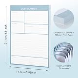 Thboxes Daily Planner Pad Undated A5 100 Sheets 100GSM 8.3 x 5.8 inches view 2