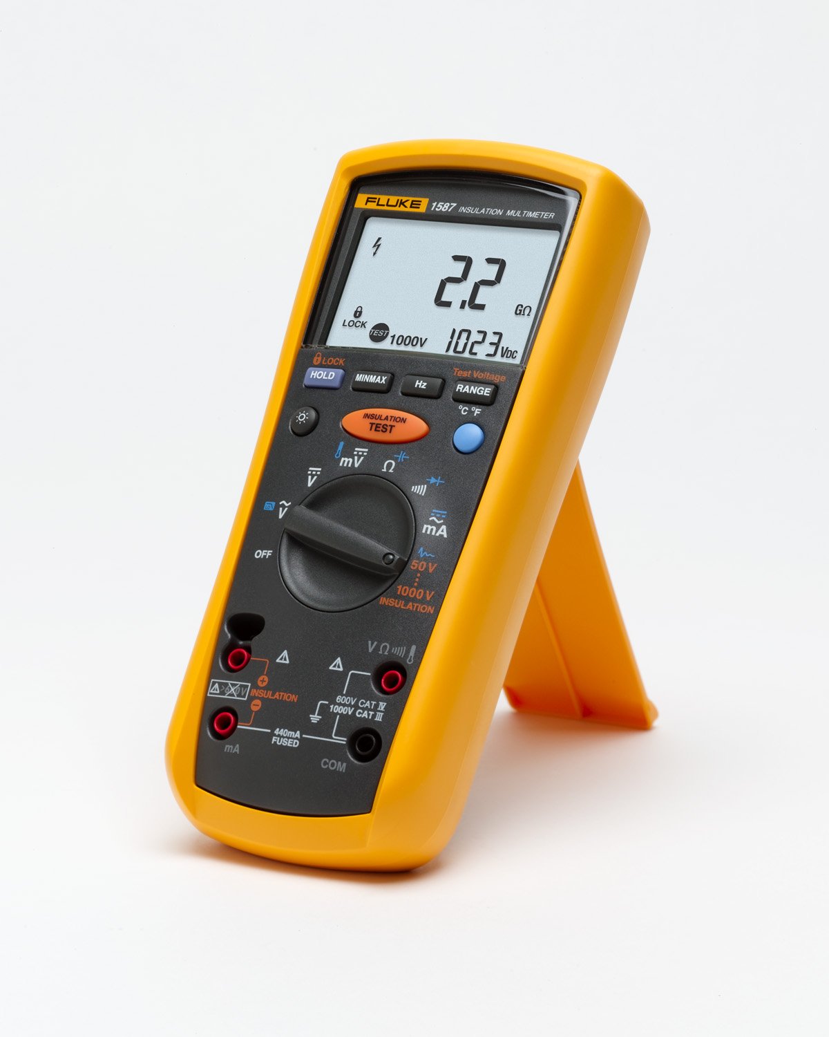 Fluke 1587 Insulation Multimeter, LCD Display, 2 Gigaohms Insulation