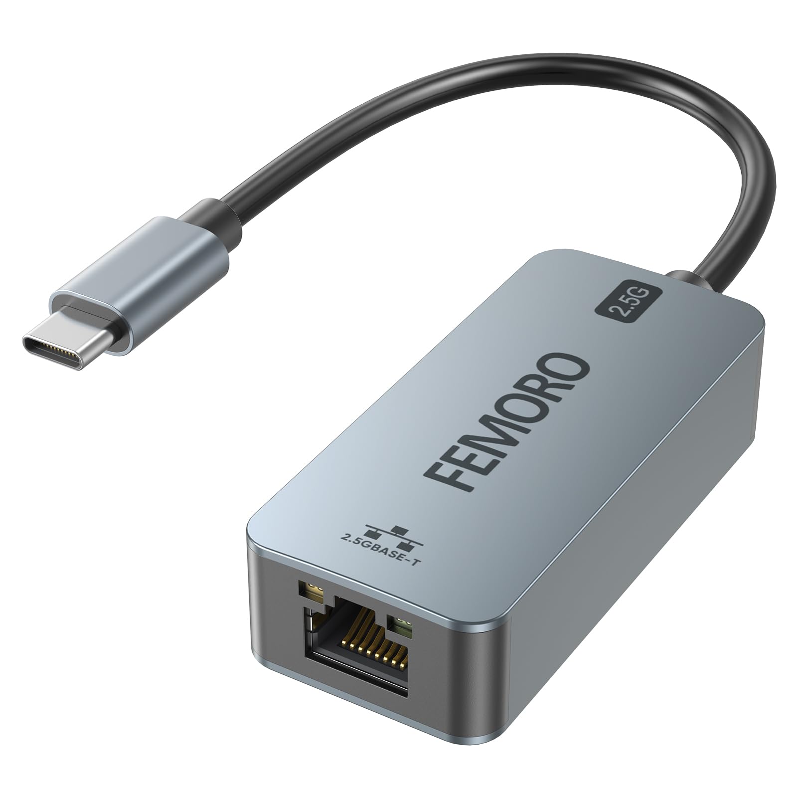 Photo 1 of 2.5Gb USB C to Ethernet Adapter, USBC to RJ45 Network Adapter, Internet LAN to Type C (Thunderbolt 4/3) with 2.5 Gigabit, Support Cat 6/6a for Laptop MacBook Pro Air iPad Computer, Plug & Play