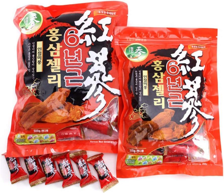 2Pcs of Korean Red Ginseng Jelly 300g Snack Nutricious Made
