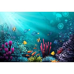 Yeele 8x6ft Vinyl Underwater Coral Reef Backdrop
