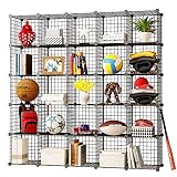 KOUSI Portable Storage Cubes - 14"x14" Cube (25 Cubes) Storage Storage Shelves Clothes Storage Room Organizer Storage Shelves Shelves for Storage Cubby Shelving Cube Storage Bookshelf