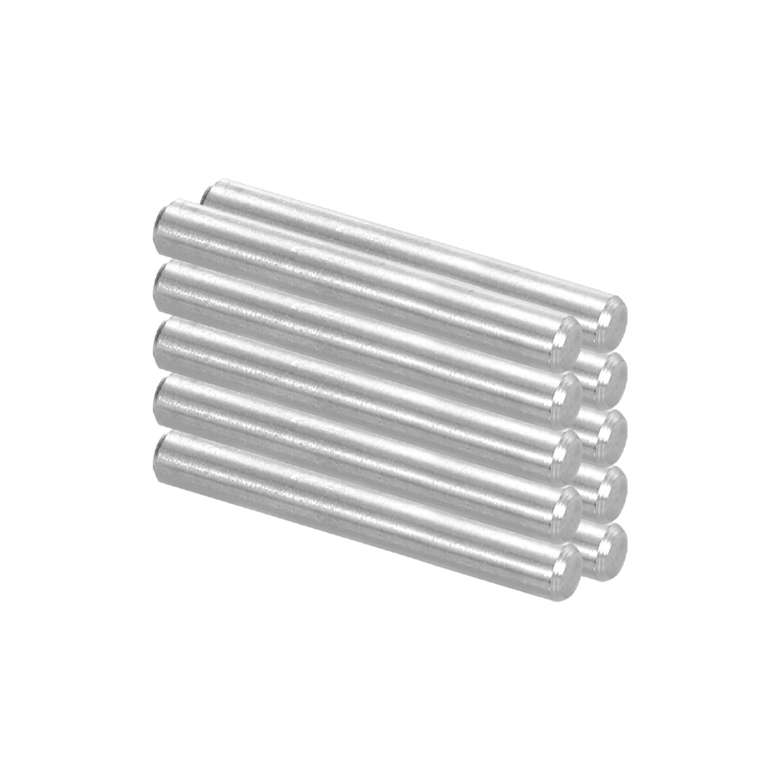 PATIKIL 10 Pcs 304 Stainless Steel Dowel Pins 5x45 mm (3/16" Dia) Metal Shelf Pegs